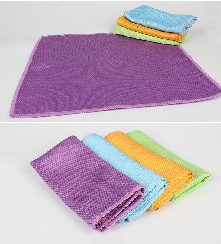Super Pano de limpeza  de Microfibra Escama de peixe   5 peças - GigaShopBrasil